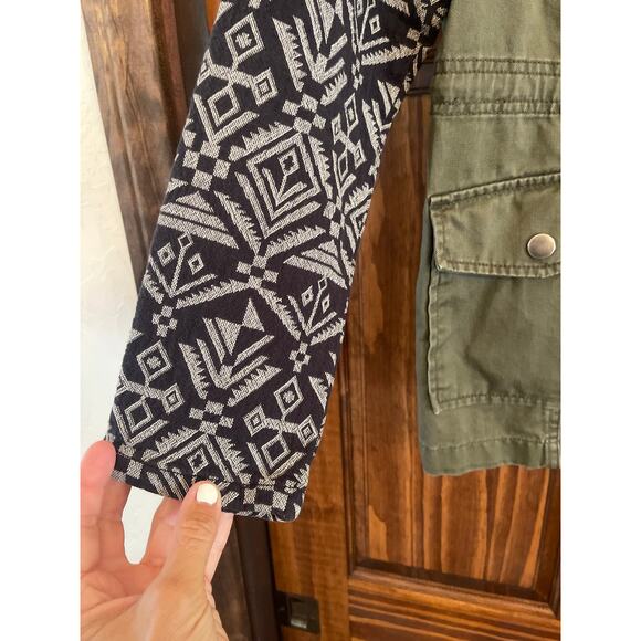 Sun and Shadow Contrast Sleeve Field Jacket Medium - Picture 4 of 7